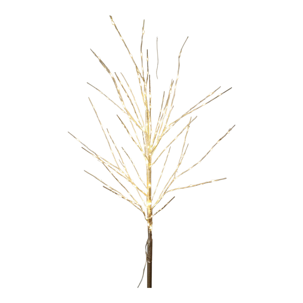 Gold Accent Branch with 200 Warm White Lights - 48 Inch