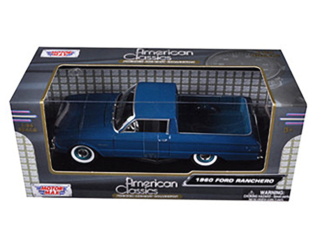 1960 Ford Falcon Ranchero Pickup Blue 1/24 Diecast Model Car by Motormax