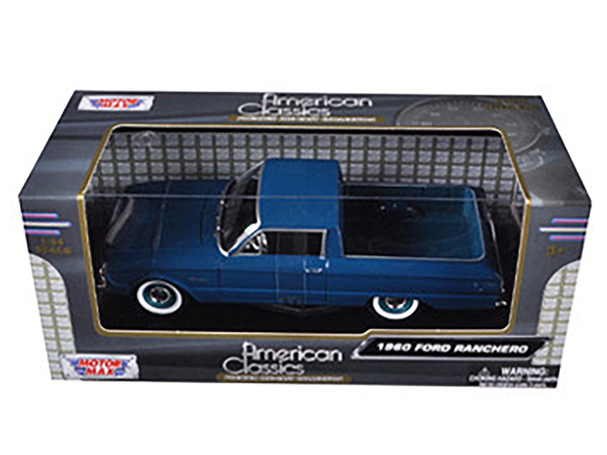 1960 Ford Falcon Ranchero Pickup Blue 1/24 Diecast Model Car by Motormax