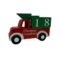 Wood Country Christmas Red Truck Christmas Countdown Calendar