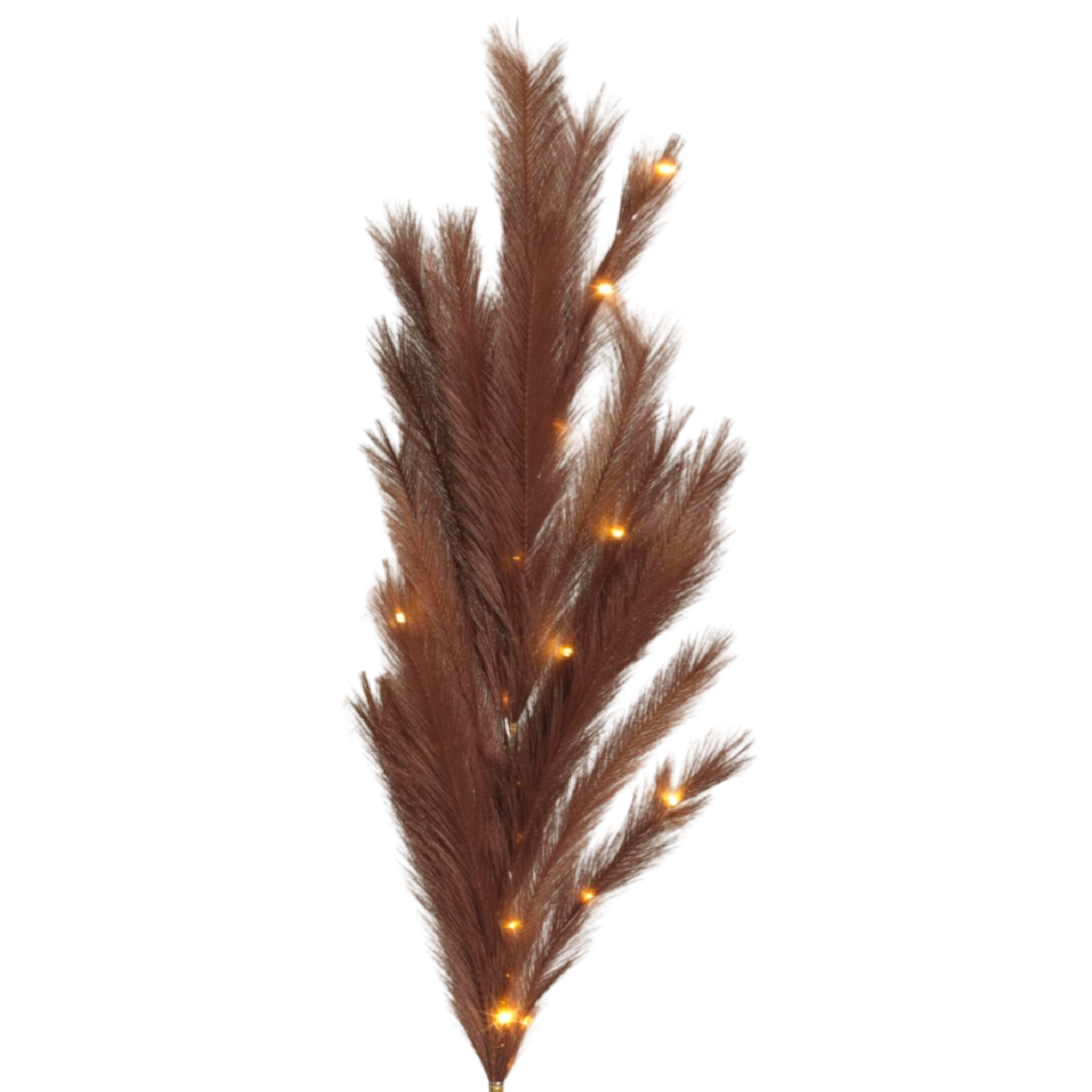 Lighted Faux Pampas Grass Branch -