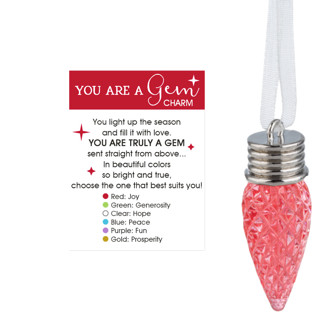 You Are A Gem Charm - Red
