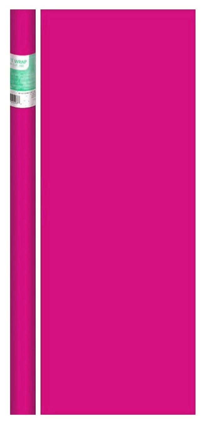 Solid Fuscia Pink Gift Wrap