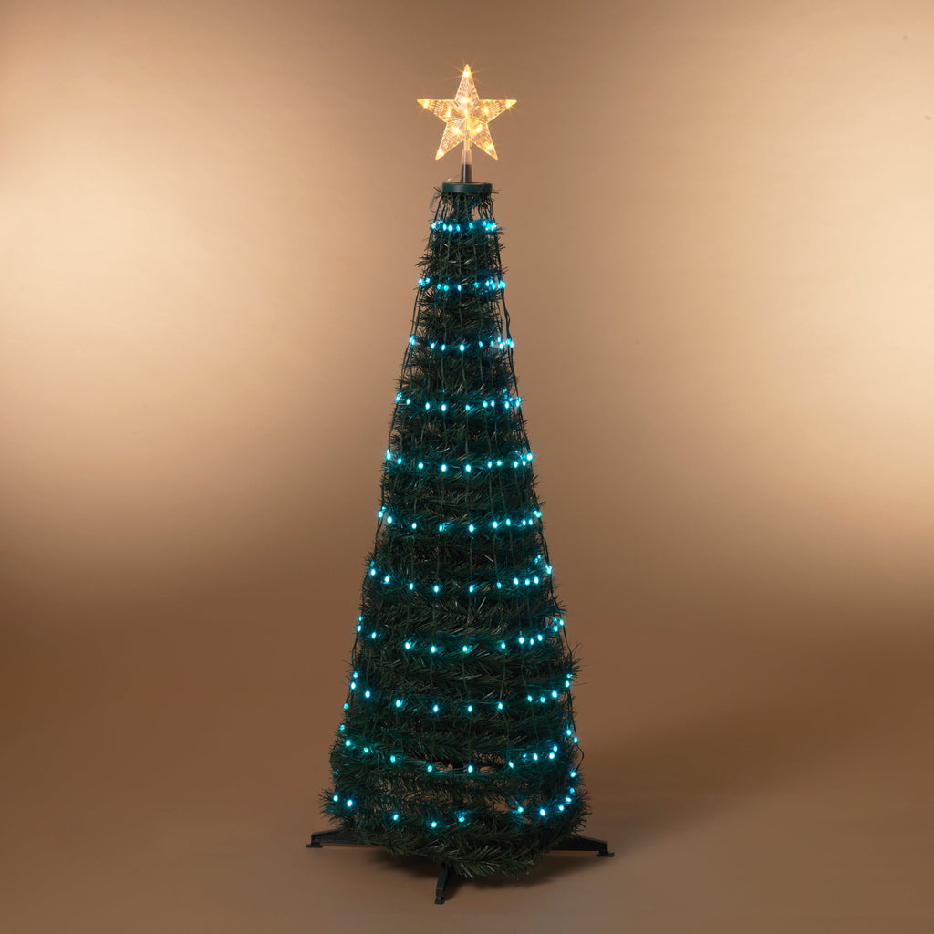 Steel Frame Pole Tree with Color Change LED Lighting - 4 Feet Tall