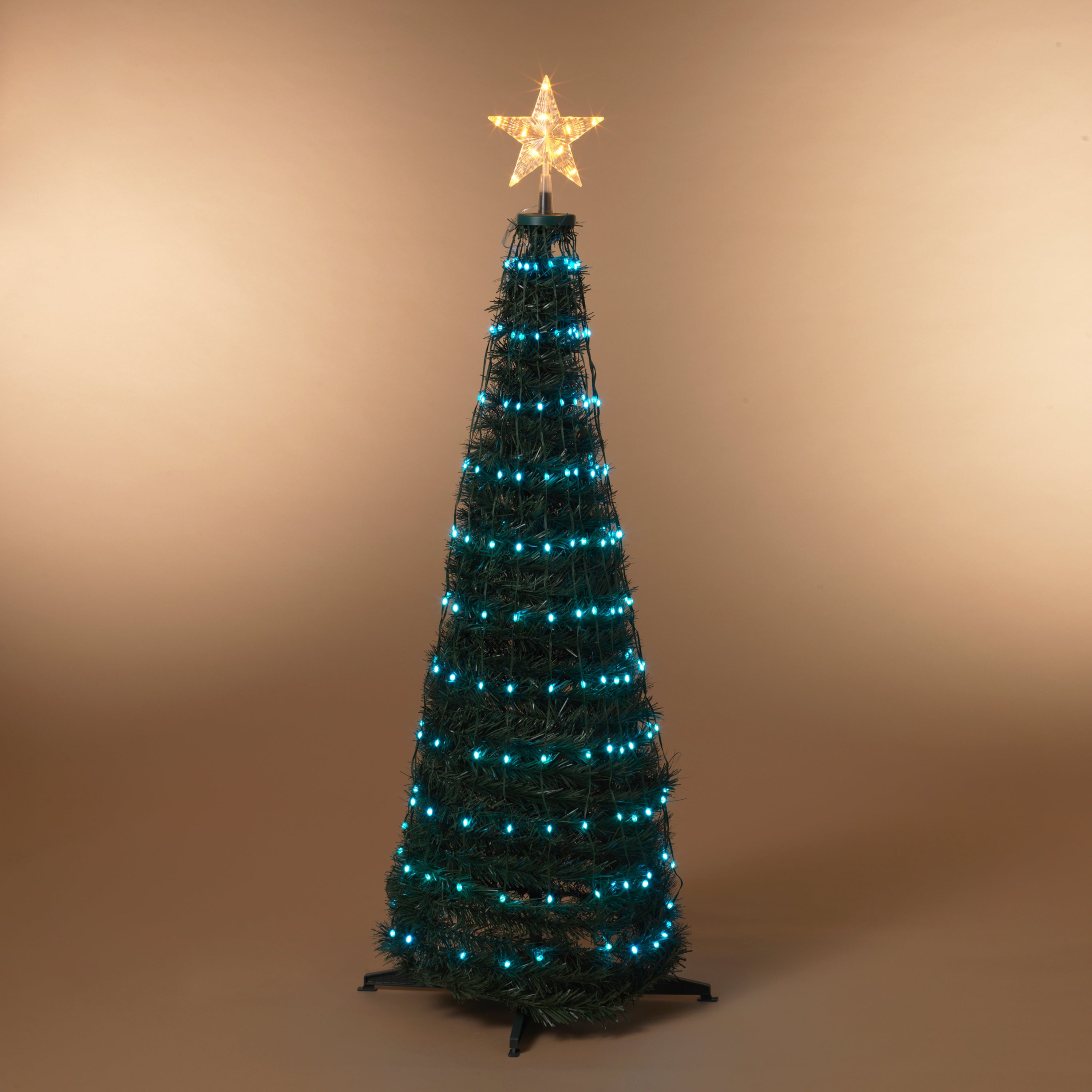 Steel Frame Pole Tree with Color Change LED Lighting - 4 Feet Tall
