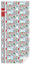 Kids Roll Wrap - 30" x 168" - Snowmen and Penguins