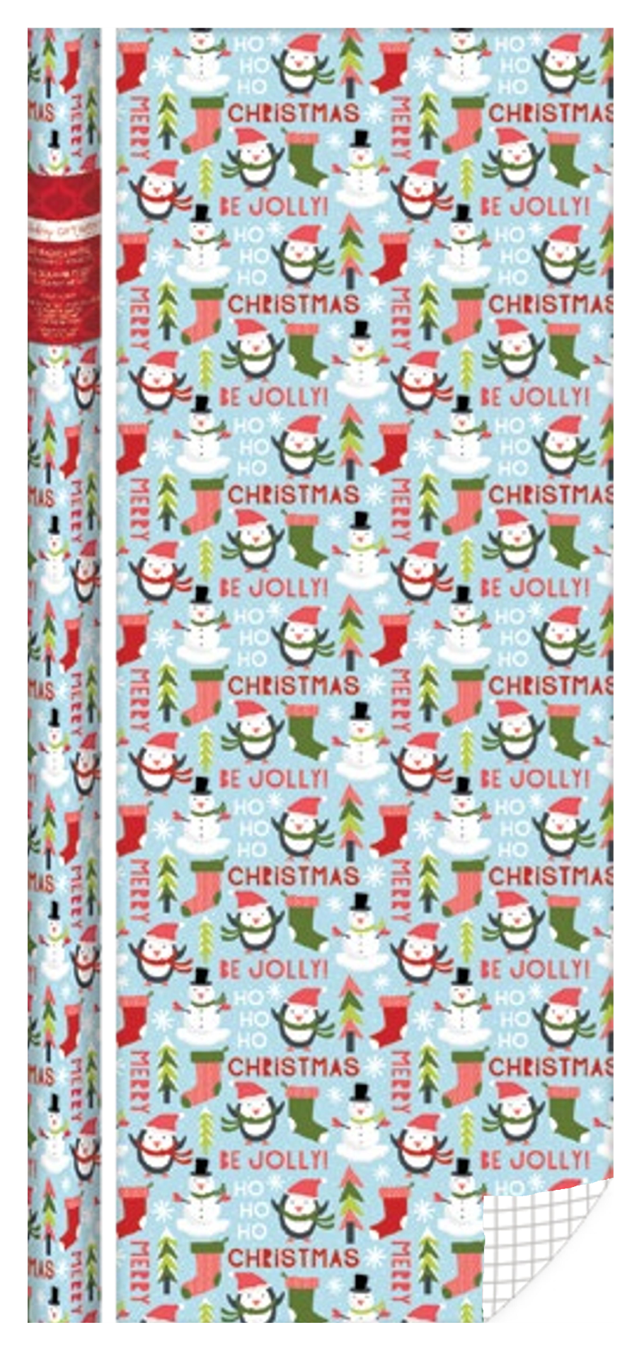 Kids Roll Wrap - 30" x 168" - Snowmen and Penguins