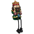 Nutcracker Shelf Sitter with Dangling Leg -
