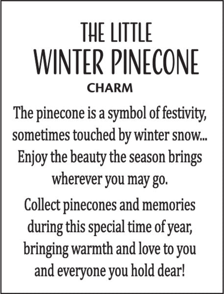 The Little Winter Pinecone Charm