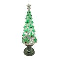 Lighted Spinning Waterglobe Christmas Tree - 16 Inch