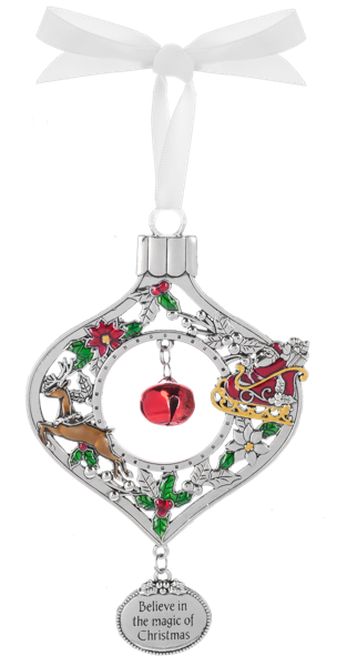 Jingle Bell Ornament - Believe In The Magic Of Christmas