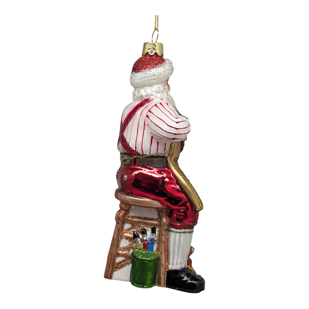 Bellissimo Glass Workshop Santa Ornament