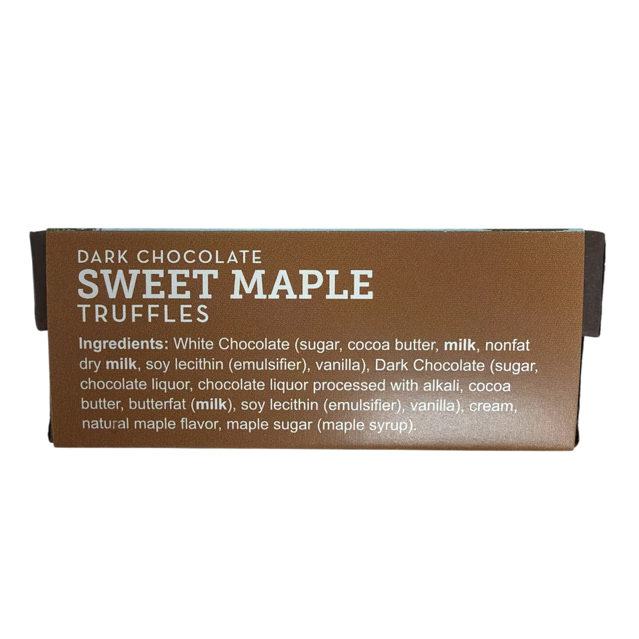 Dark Chocolate  Sweet Maple Truffles - 2 Piece