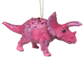 Pink Triceratops Dinosaur Ornament