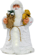 Fabric Santa - 20 inch - Gold and Silver