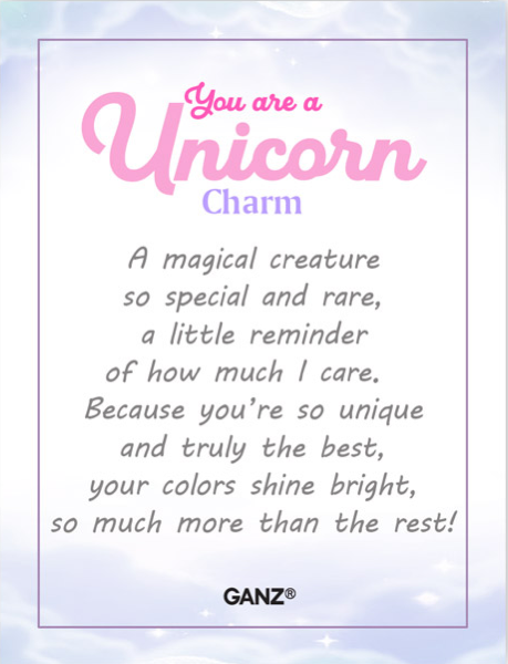 You are a Unicorn Charm