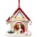 Ceramic Doghouse Ornament - Jack Russell