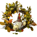 Harvest Gnome Wreath - 15 Inch
