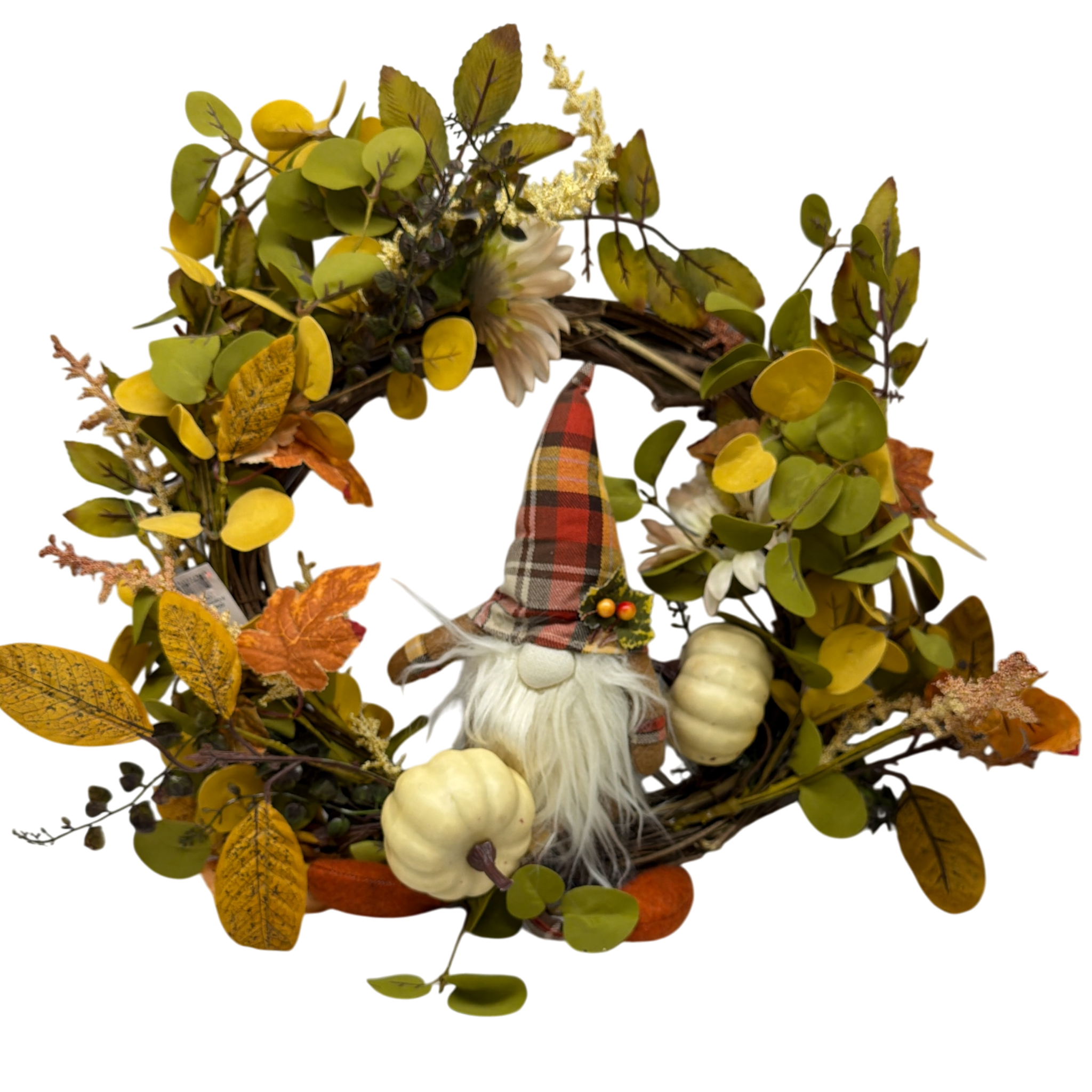 Harvest Gnome Wreath - 15 Inch
