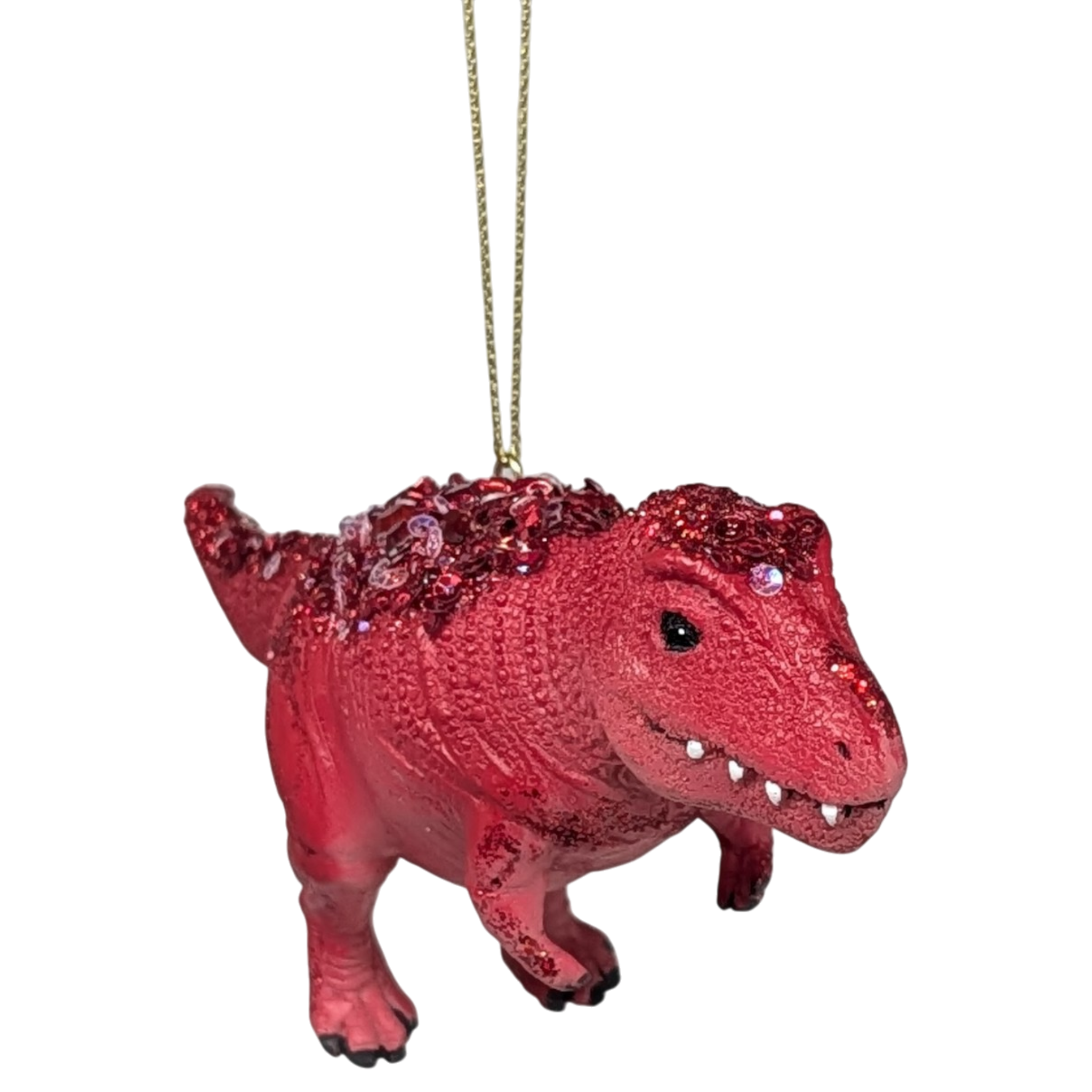 Red T-Rex Dinosaur Ornament