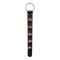 Sleigh Bell Strap with 5 Nickel Bells - Brown
