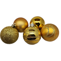 Shatterproof Decorated Ball Ornament Set -