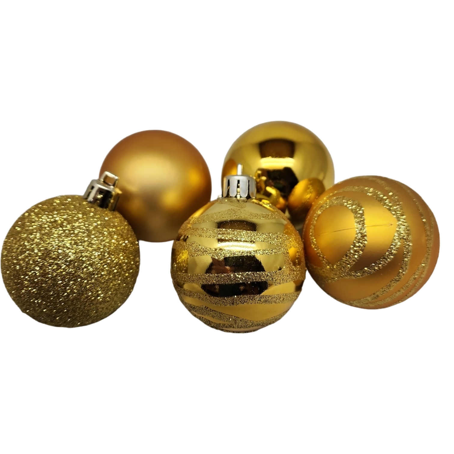 Shatterproof Decorated Ball Ornament Set -