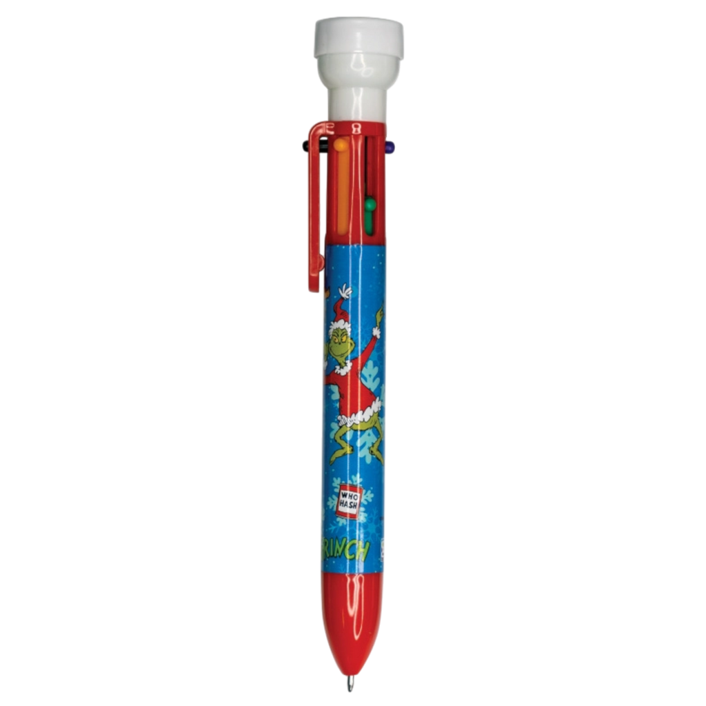 6 Color Pen With Stamper - Cindy Lou Who