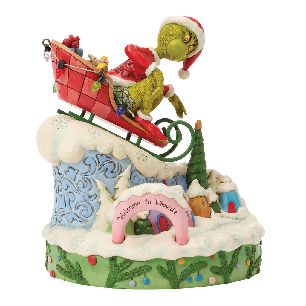 The Grinch's Triumphant Getaway: A Sled-Load of Mischief