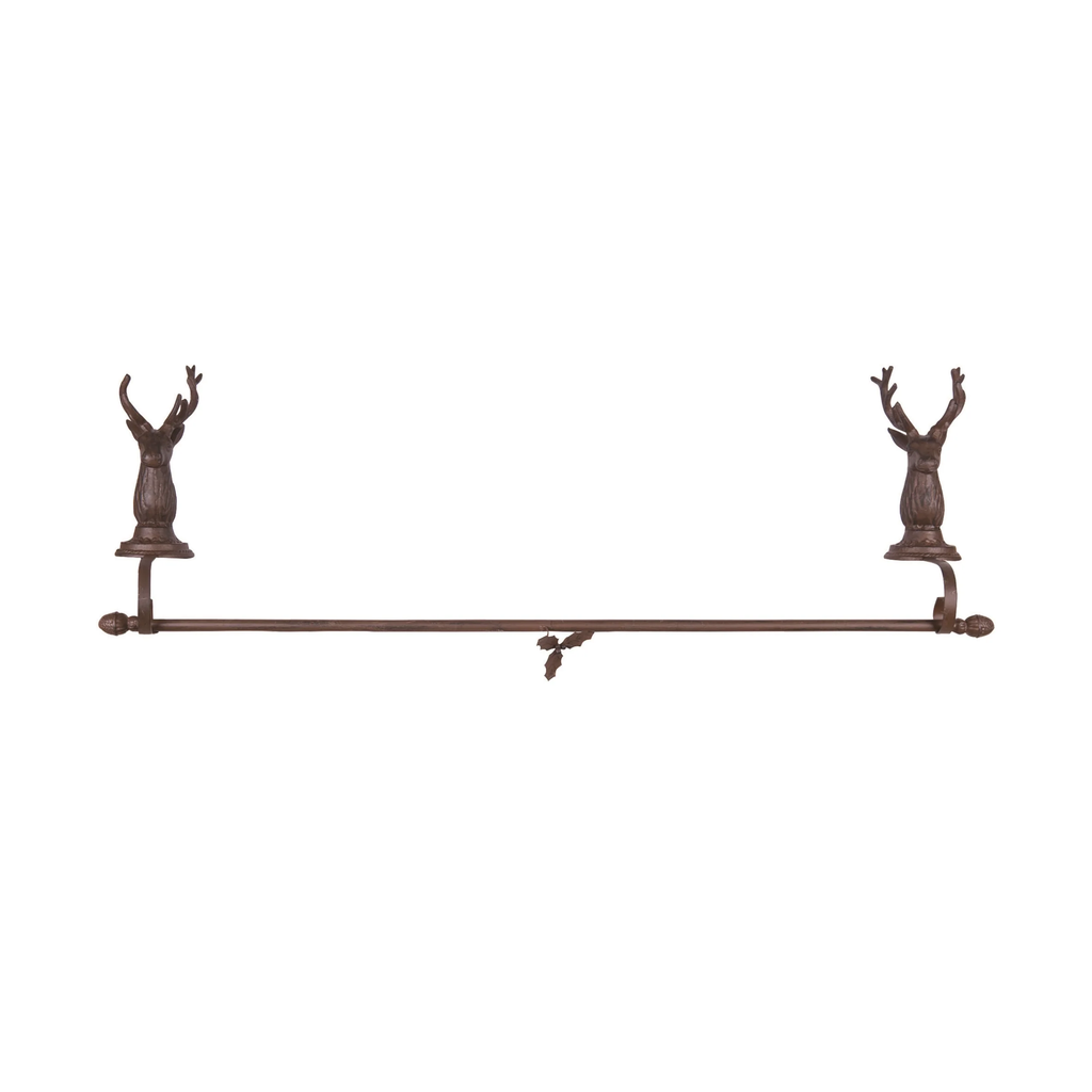 Iron Reindeer Stocking Holder