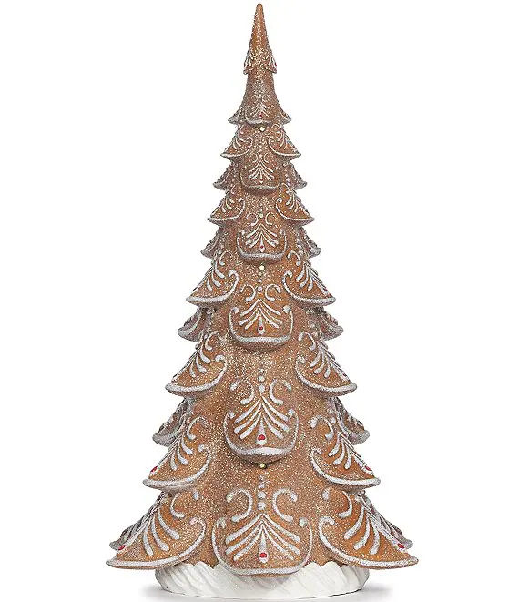 LED Lighted Gingerbread Tree - 17 Inch