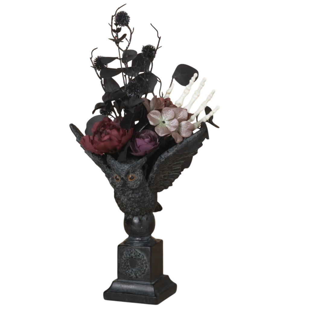 Bewitched Owl Floral Arrangement