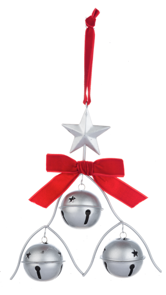 Jingle Bell Ornament - Silver