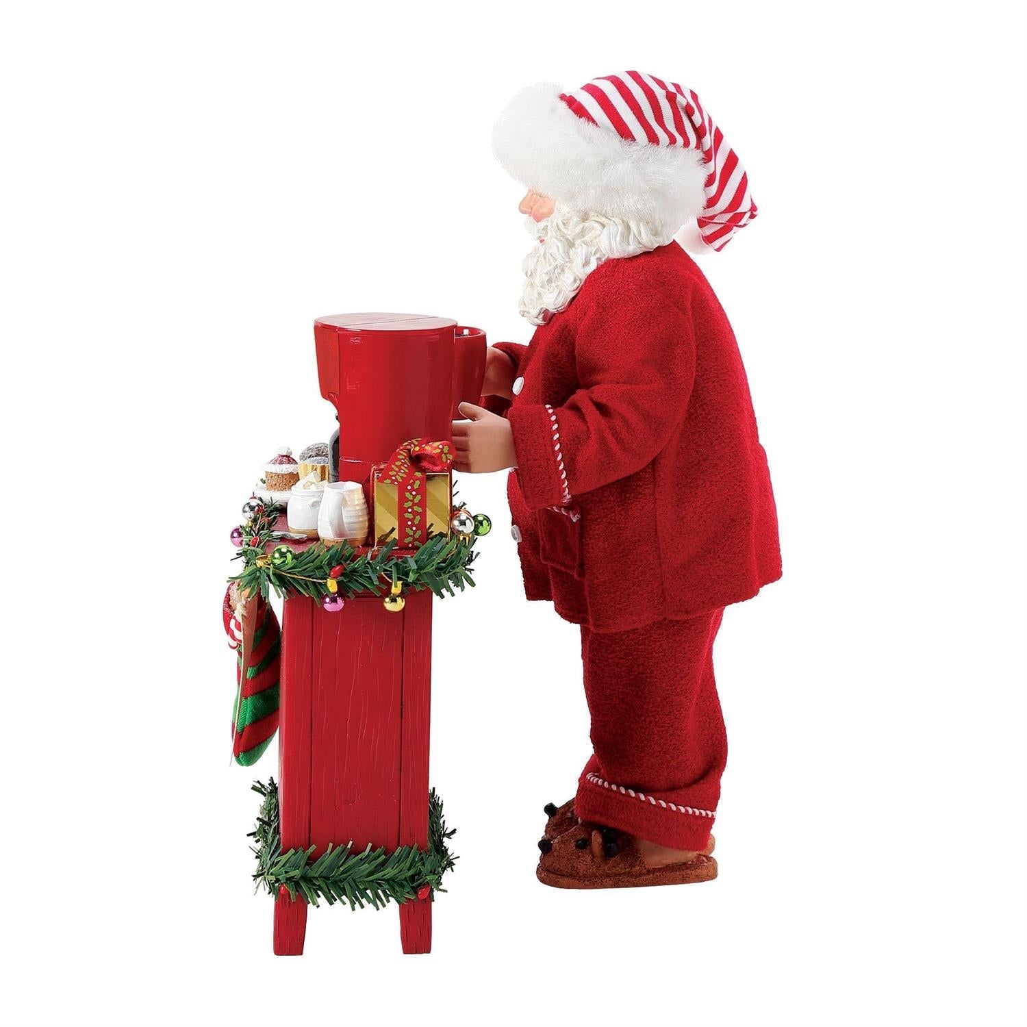 But First Coffee - Santa Figurine