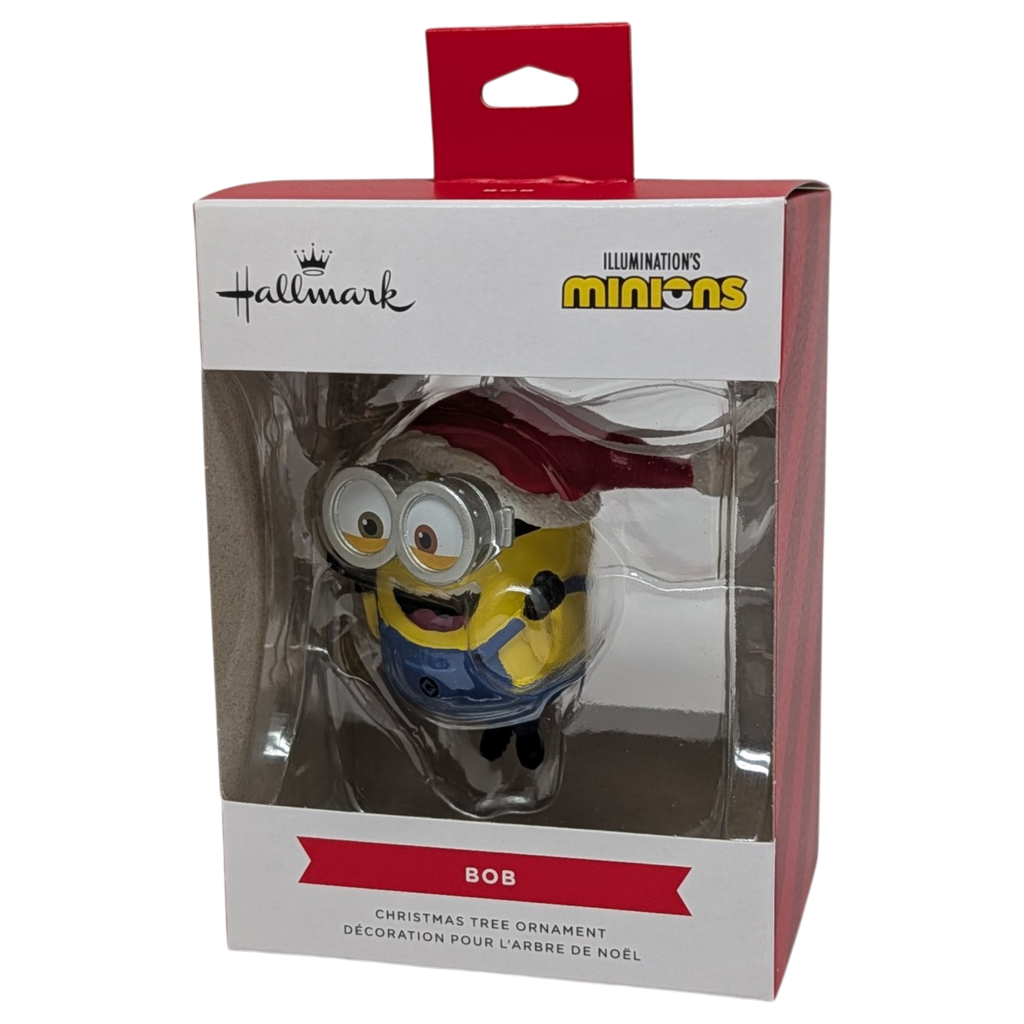 Minions Bob in a Santa Hat Ornament