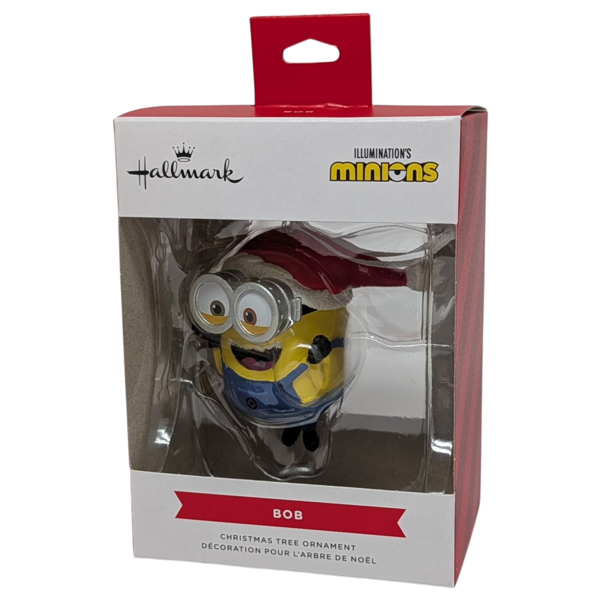 Minions Bob in a Santa Hat Ornament