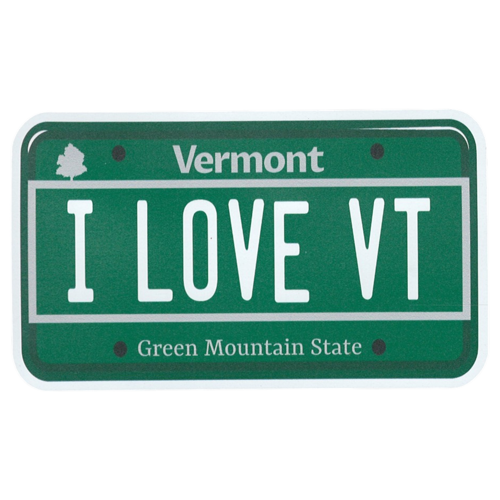 Large Flex Magnet - I LOVE VT License Plate