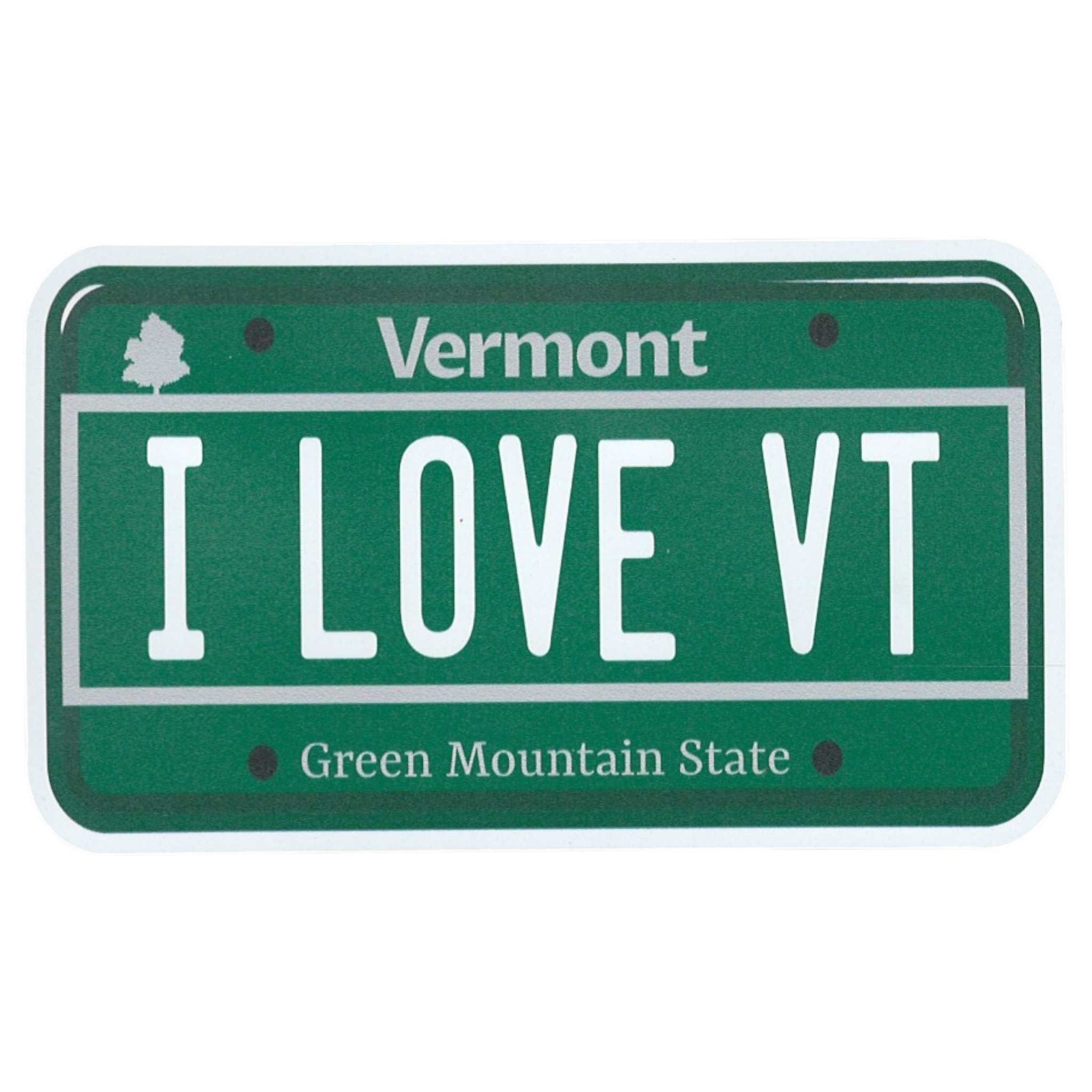 Large Flex Magnet - I LOVE VT License Plate