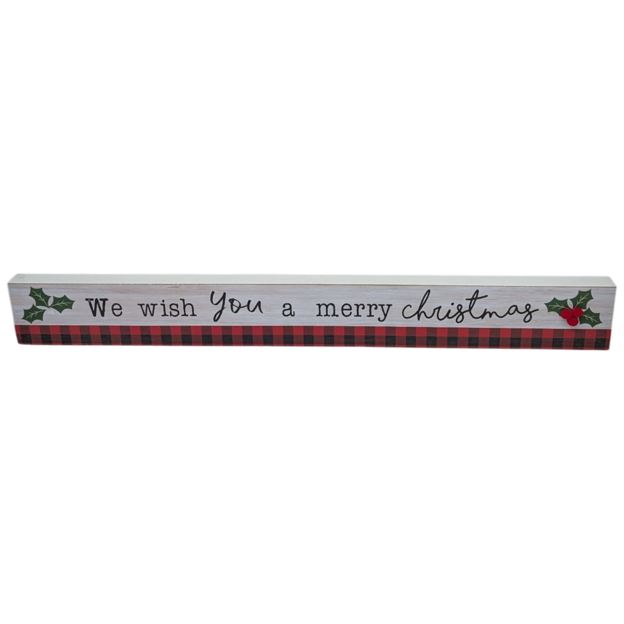We Wish You a Merry Christmas - Tabletop Shelf Sitter