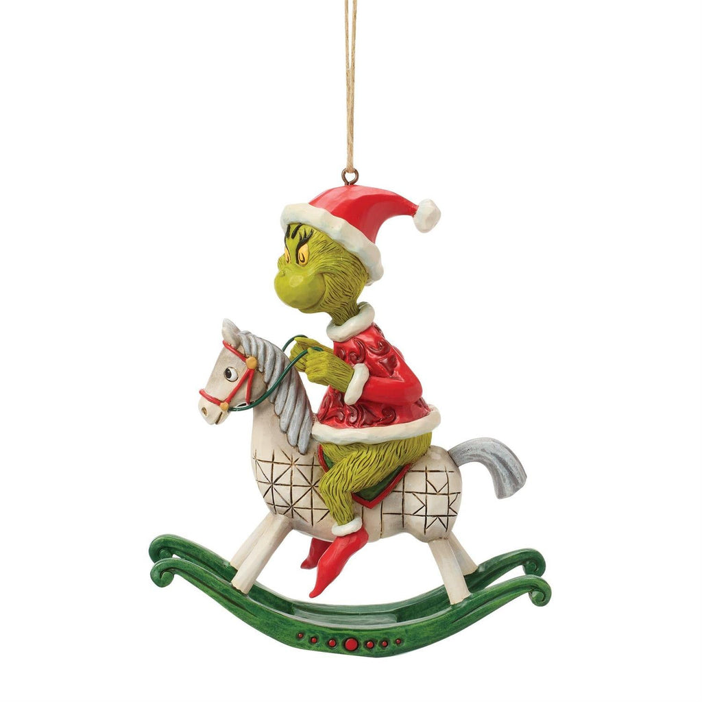 Grinch on Rocking Horse Ornament