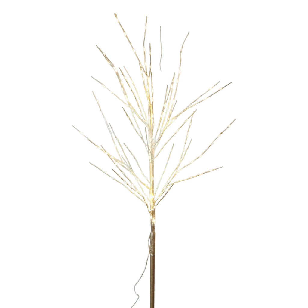 Gold Accent Branch with 200 Warm White Lights - 48 Inch