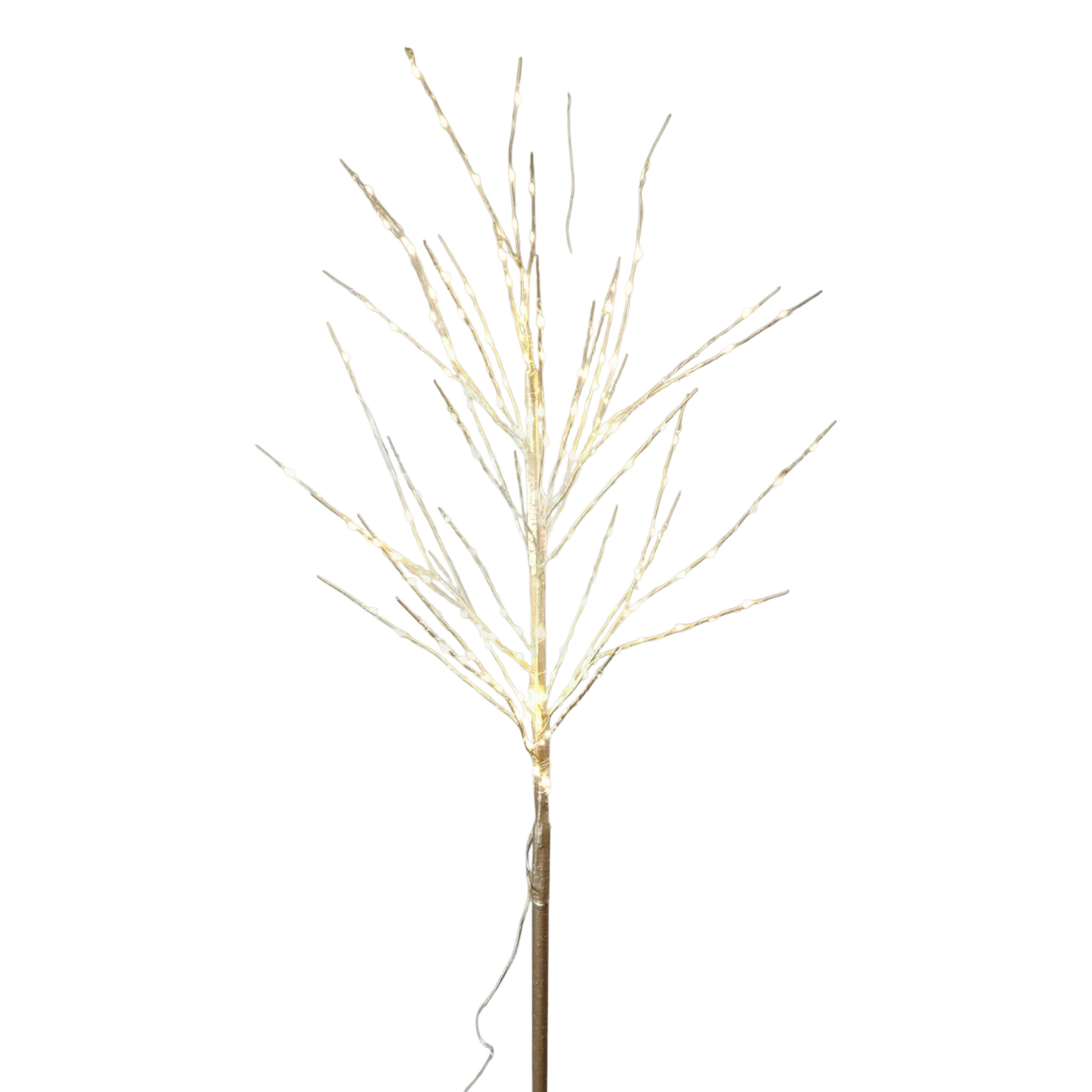 Gold Accent Branch with 200 Warm White Lights - 48 Inch