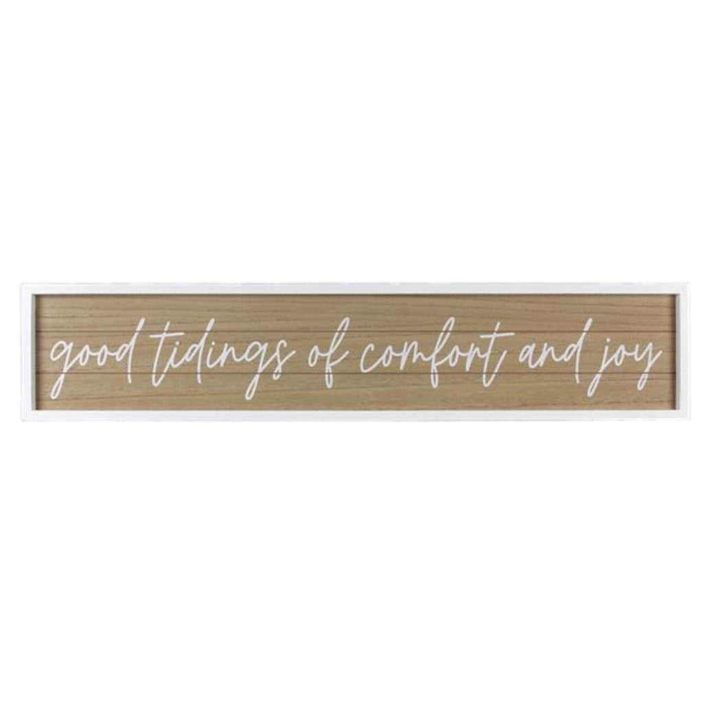 Wood Framed Christmas Wall Sign