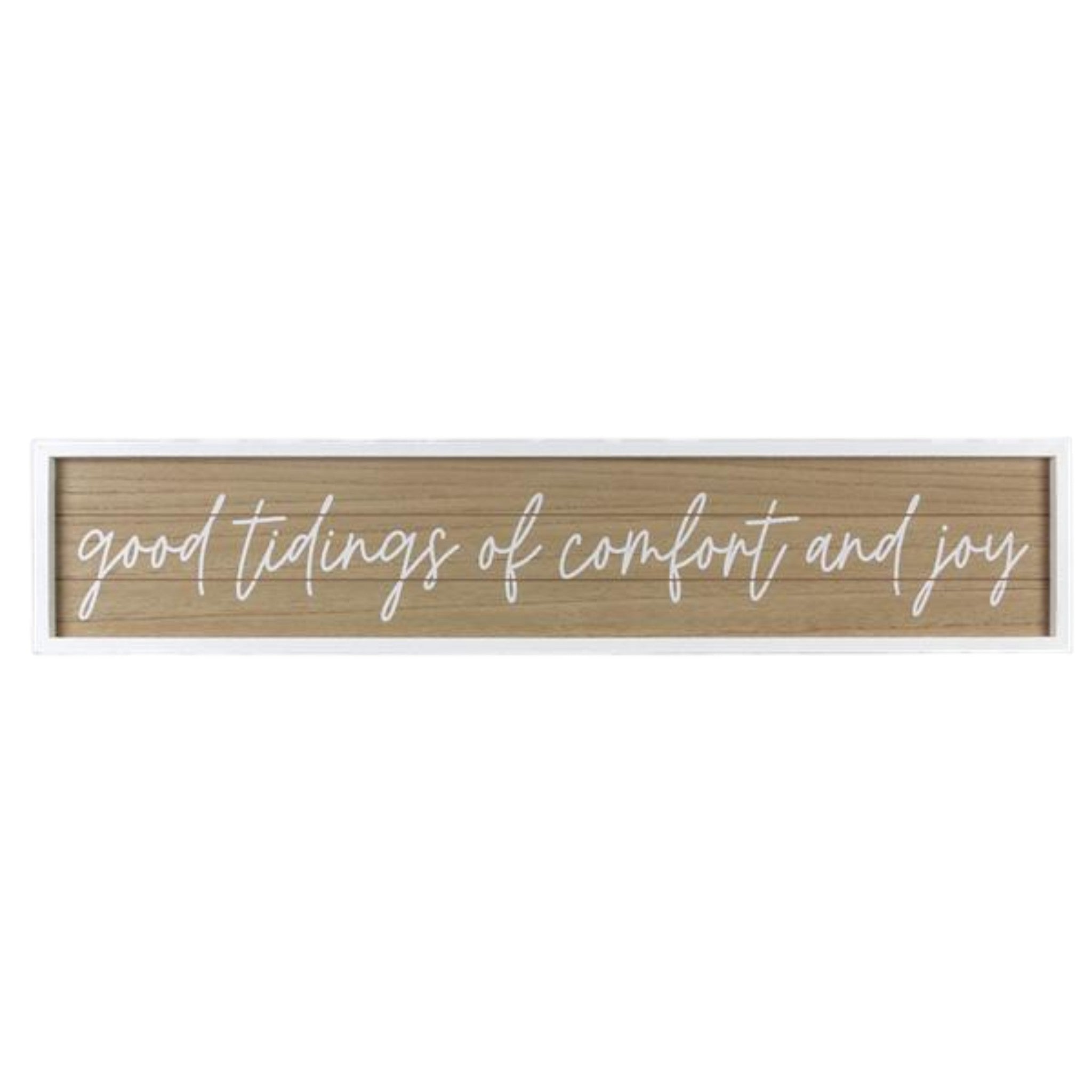 Wood Framed Christmas Wall Sign