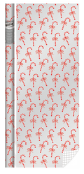 Holiday Foil Roll Wrap - 30" x 120" - Candy Canes