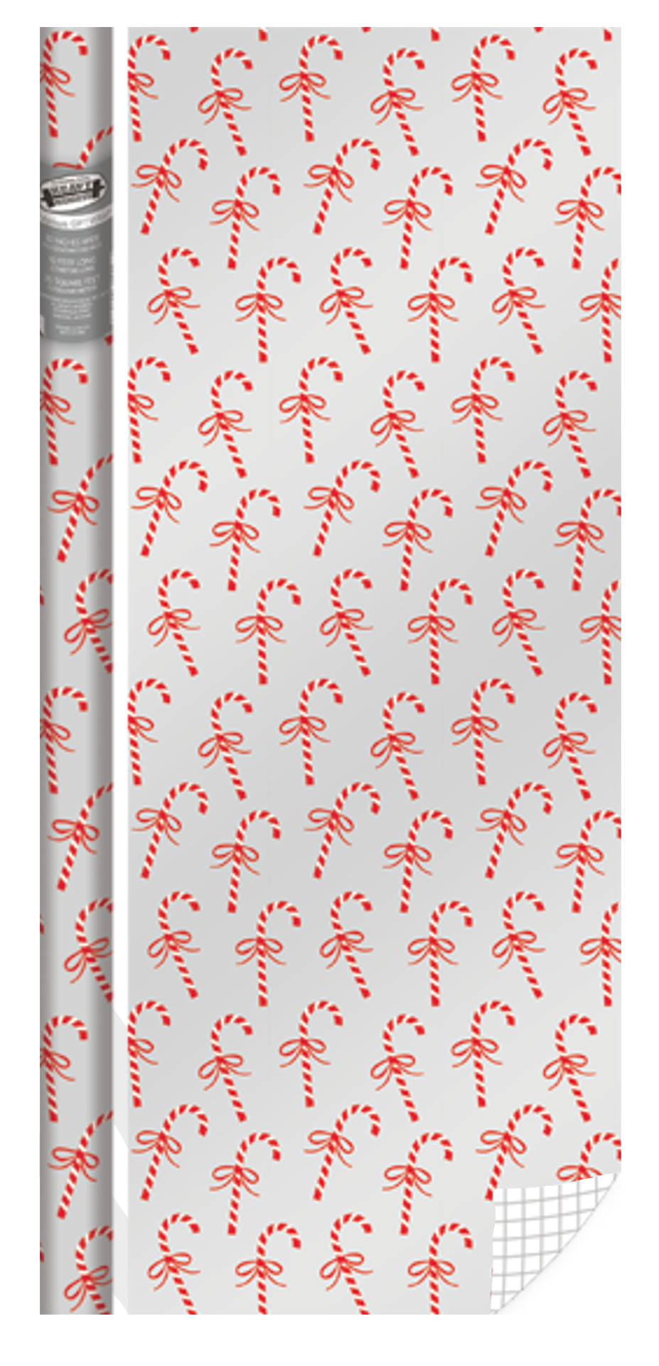 Holiday Foil Roll Wrap - 30" x 120" - Candy Canes