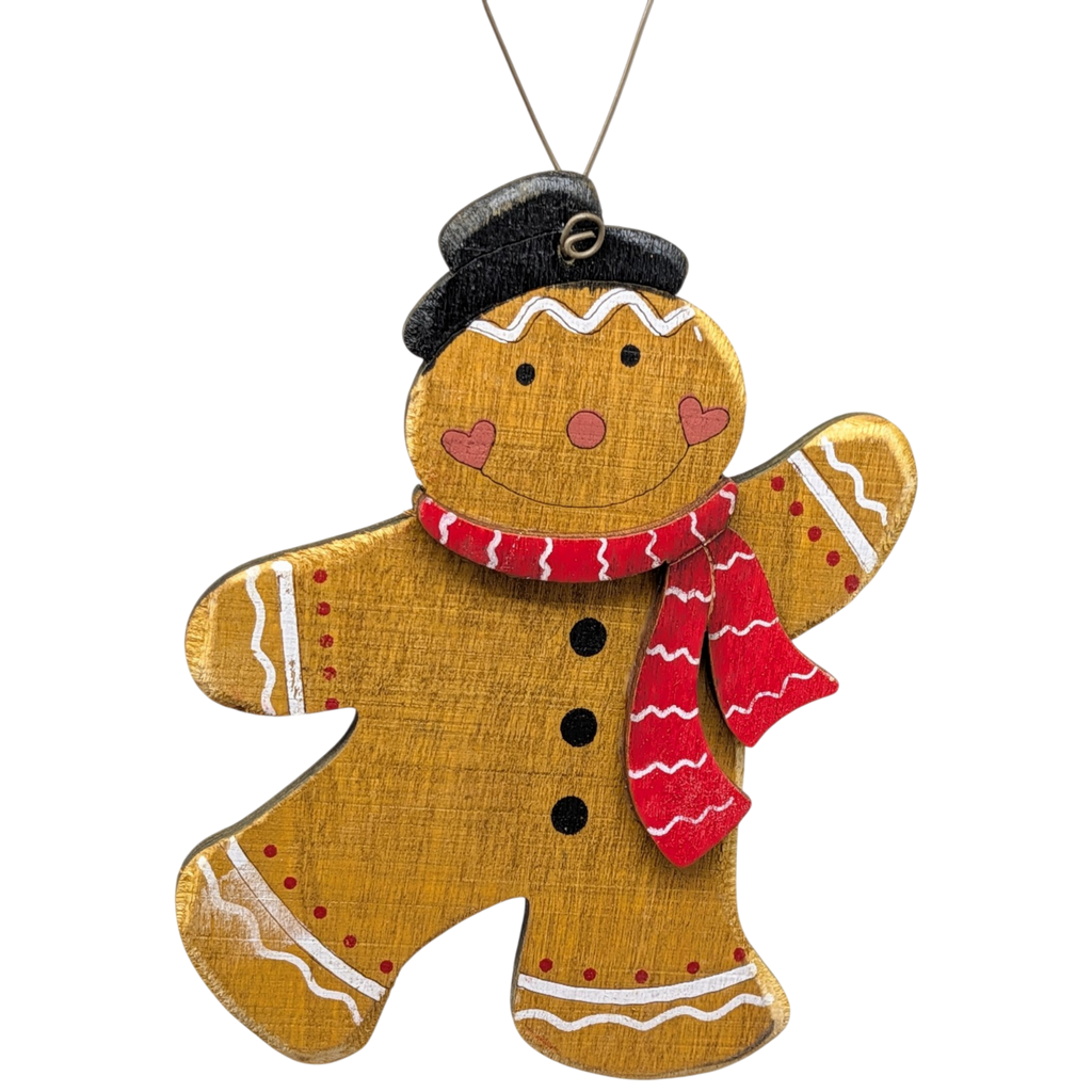 Oliver's Heartfelt Sweetness: Hand-Painted Plywood Ornament
