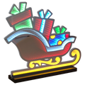 Infinity Lighted Holiday Sleigh – 28" with Wood Base