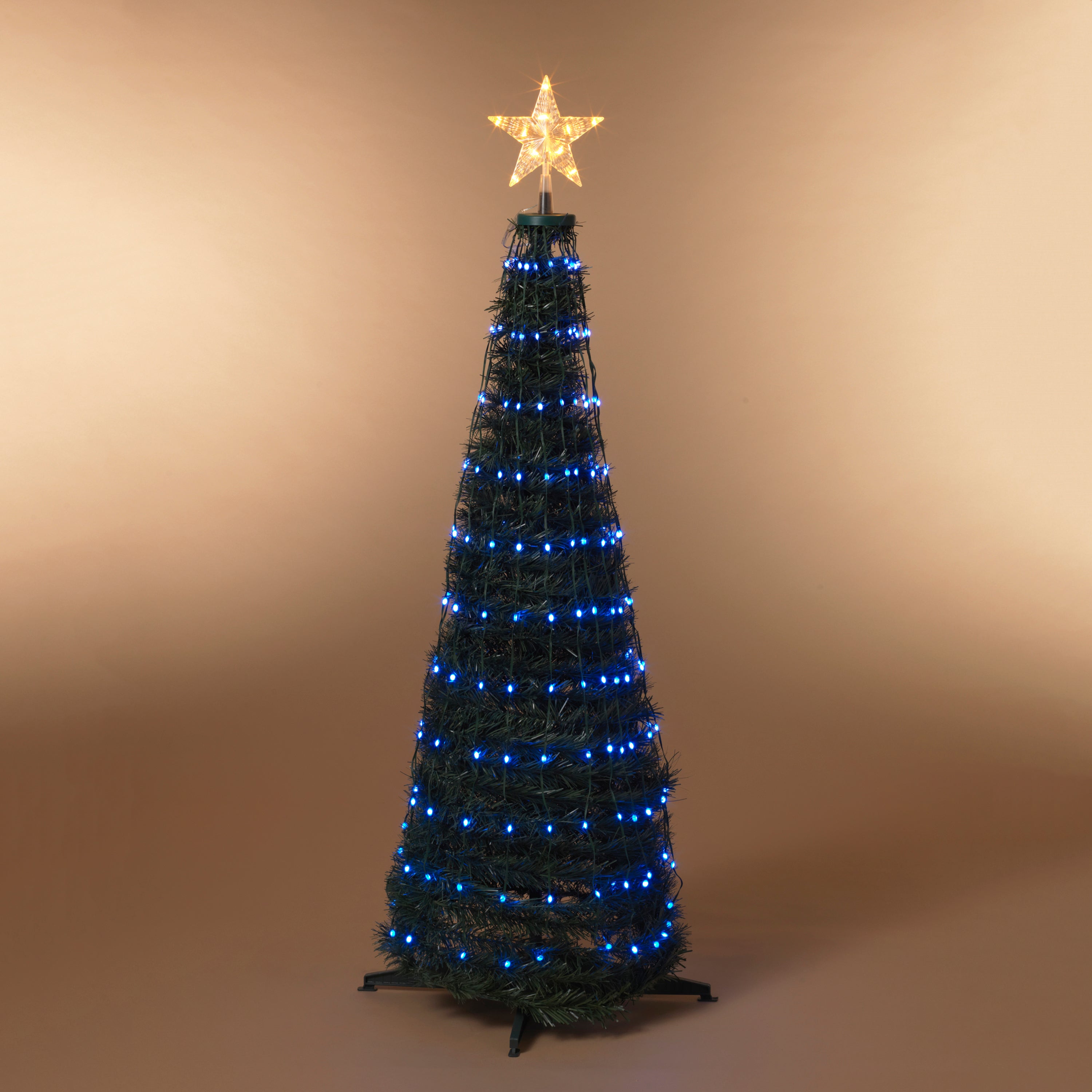 Steel Frame Pole Tree with Color Change LED Lighting - 4 Feet Tall