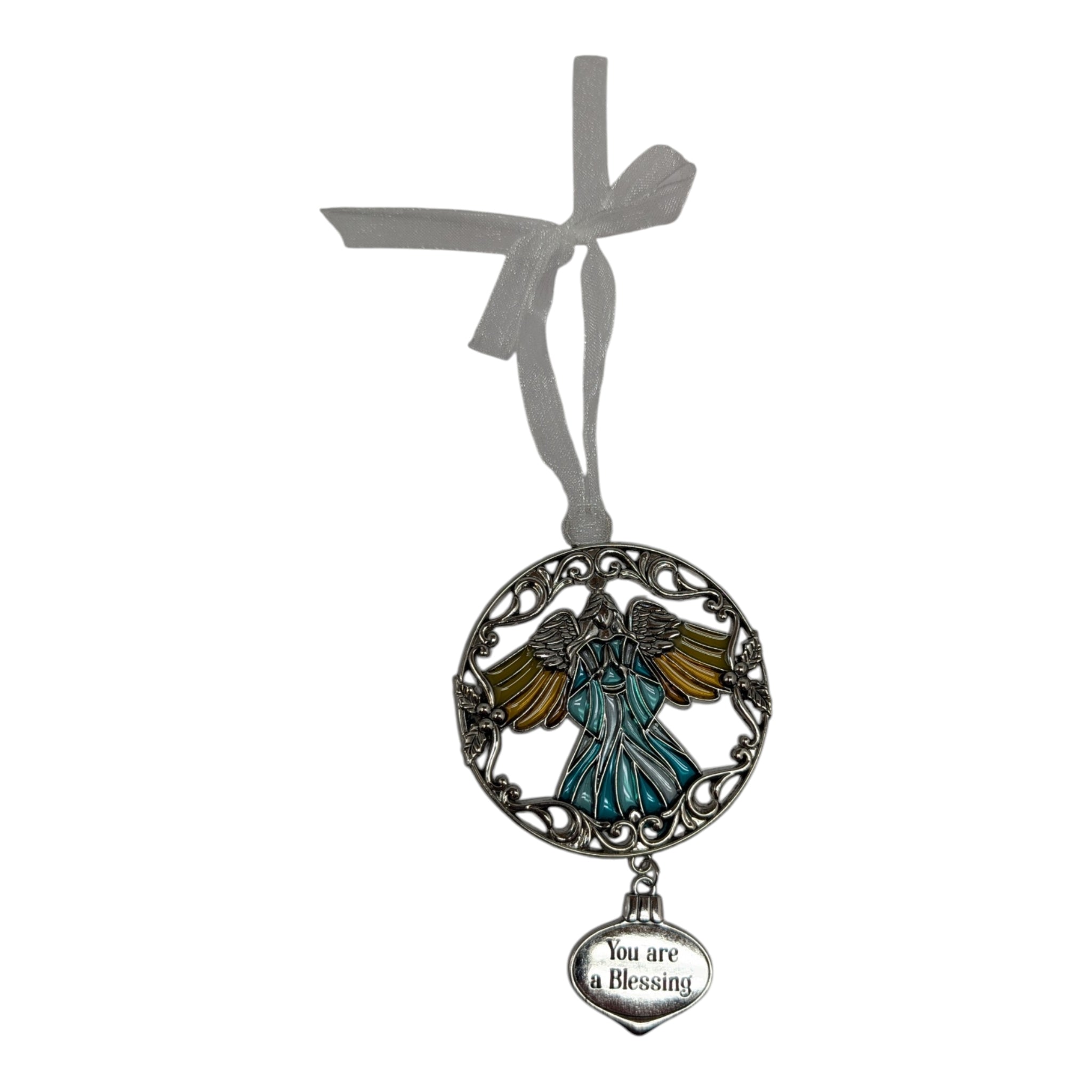 You Are a Blessing Guardian Angel - Colors of Christmas Ornament